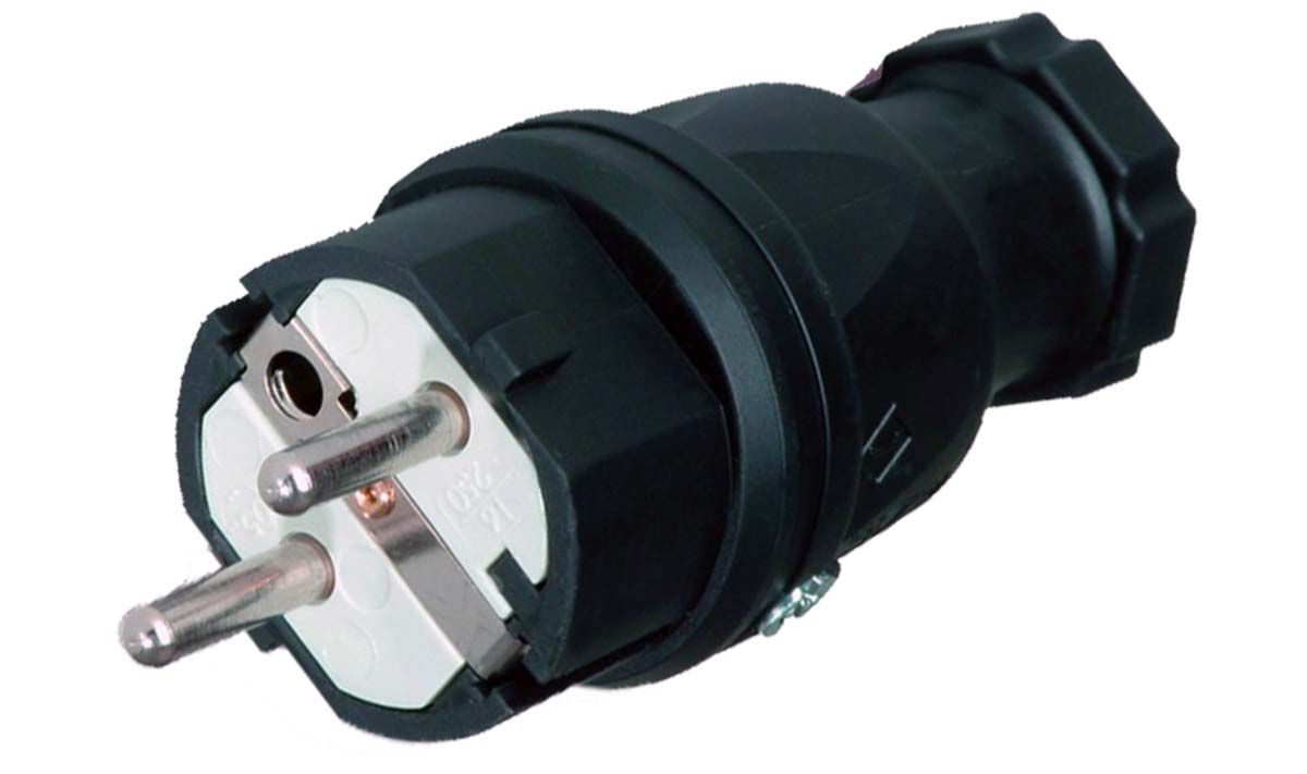 European rubber plug/-socket Robust IP44