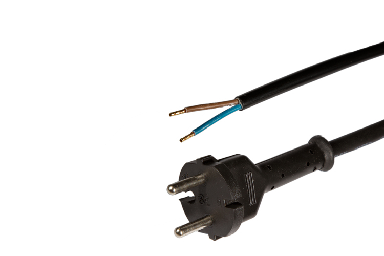 Power cord neopren contour plug