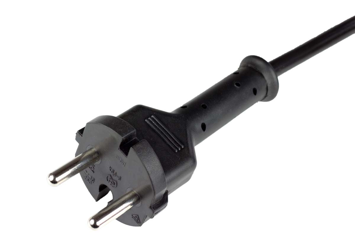 K6A-5 2-pole straigt contour plug type C