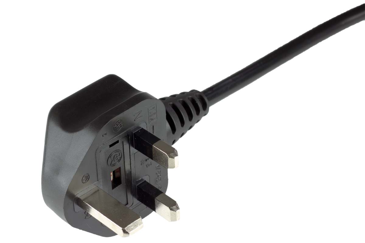 BP1 UK-plug with earthing contact