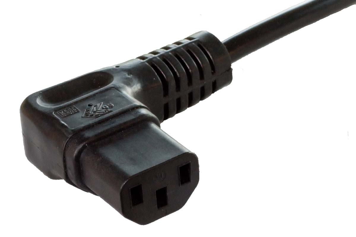 K7A-1W angled appliance connector with earthing contact
