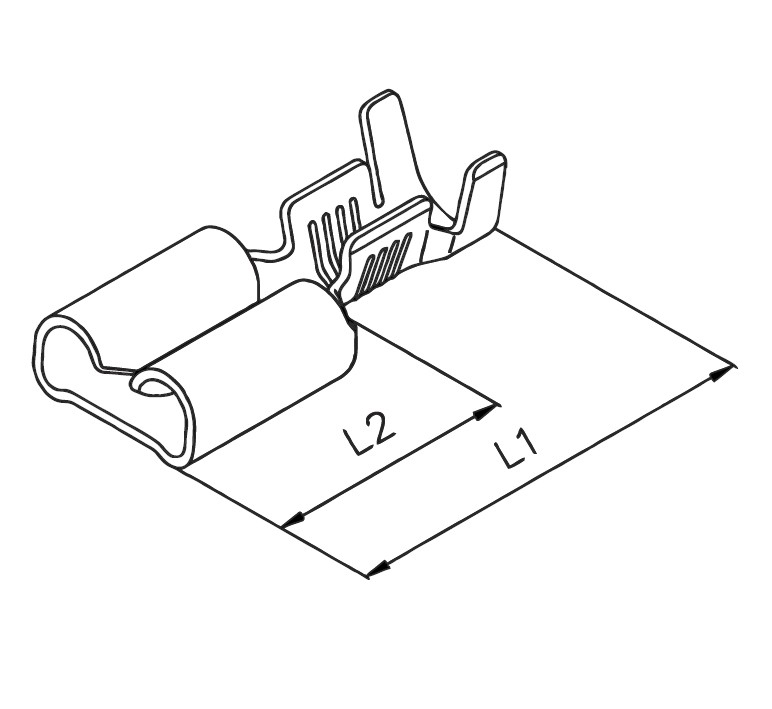 Receptacle 6.3x0.8 m.R.