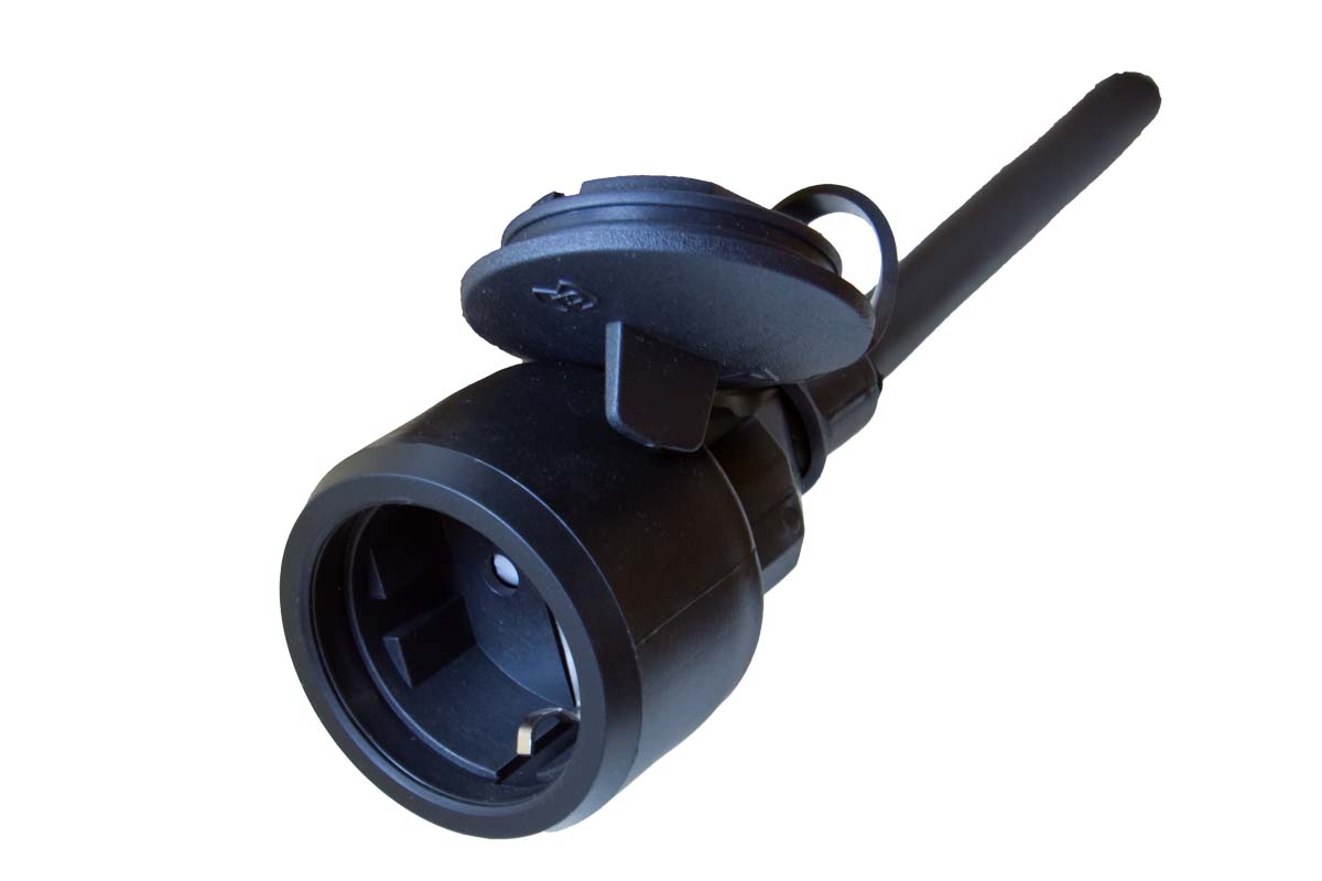 K03-S 2-pole socket with earthing contacts IP44