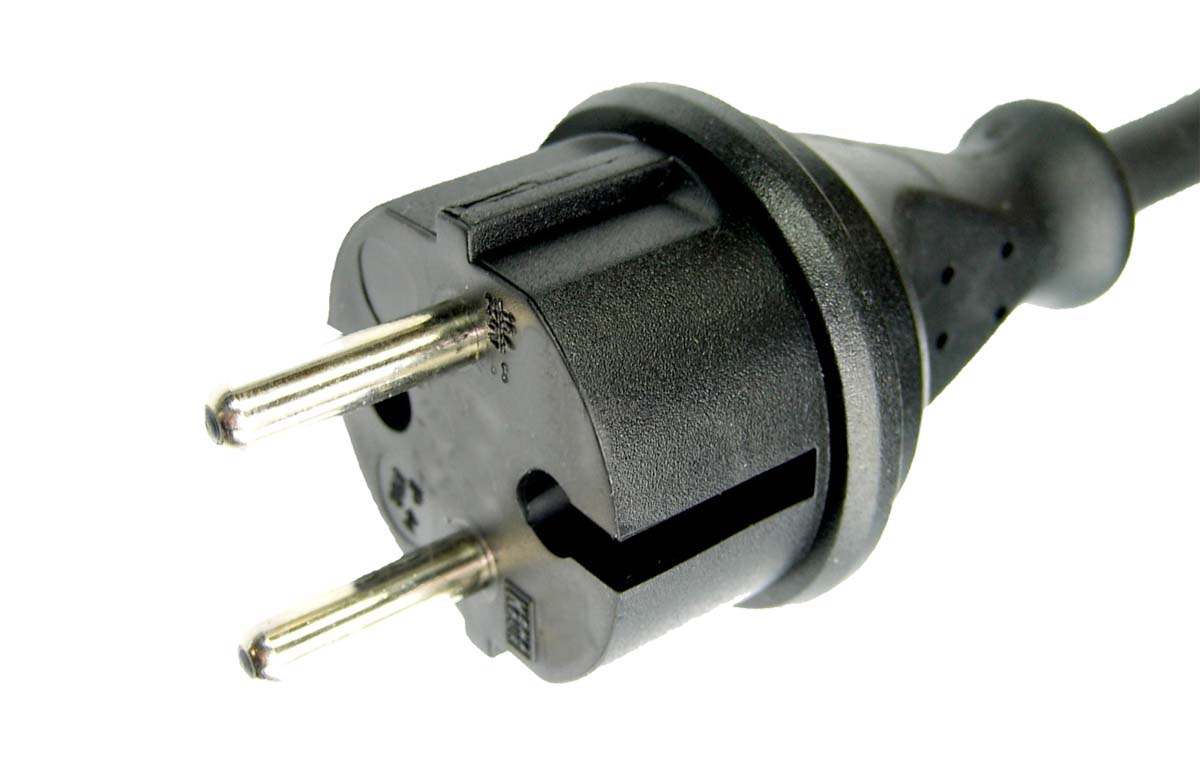 K08 2-pole contour plug IP44