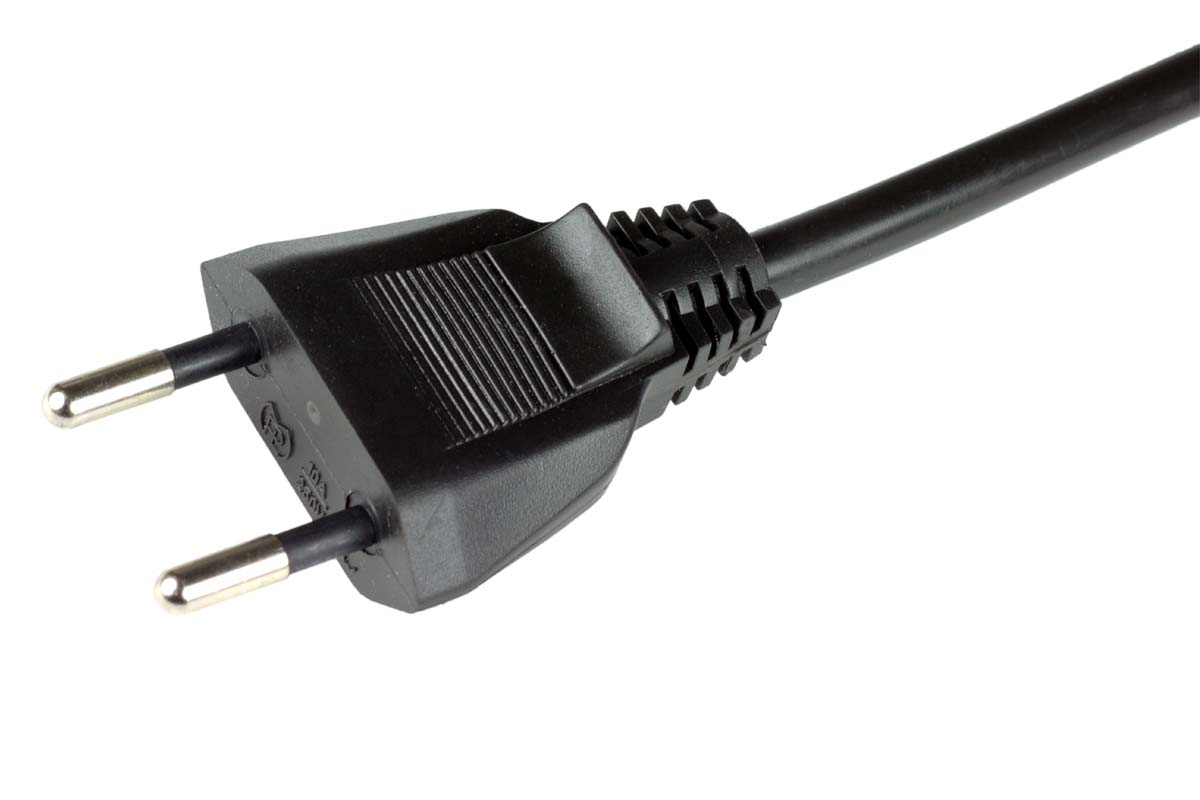 M10ES 2-pole flat plug