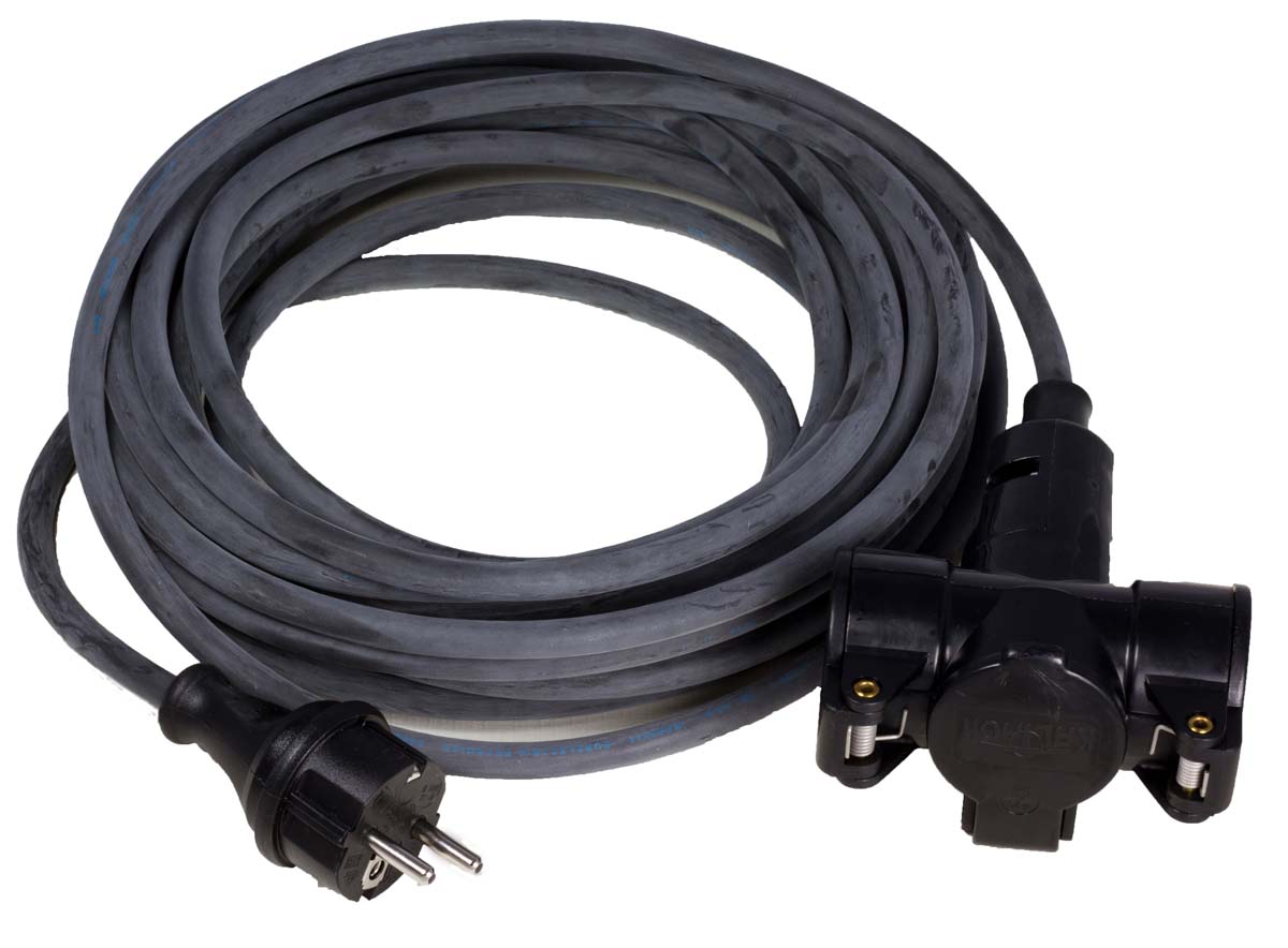 extension cord rubber with tripple thermoplastic coupling