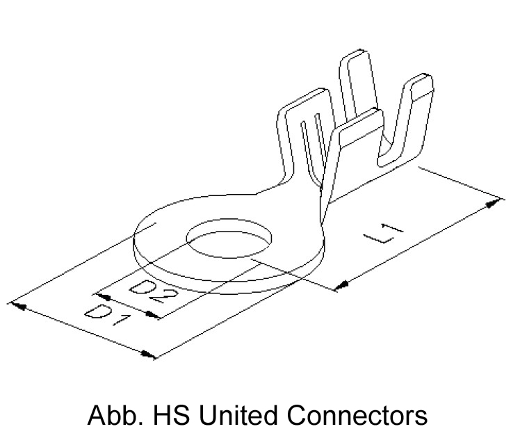 Ring cable lug M4 small