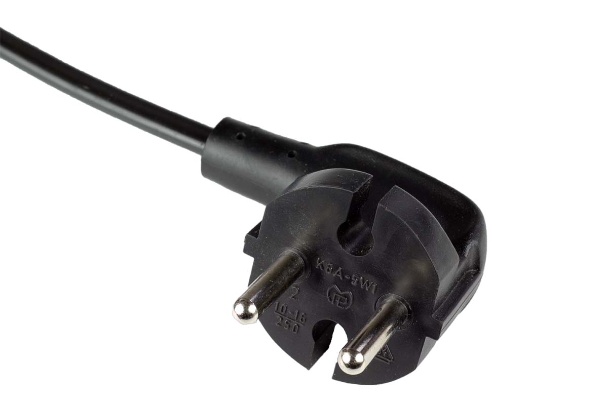 K6A-5W1 angled 2-pole contour plug lateral